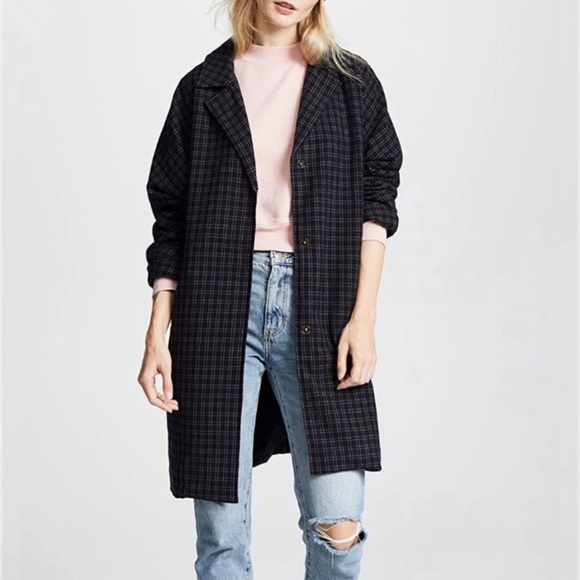 The GREAT. Tour Coat in Checked Twill - Picture 3 of 9